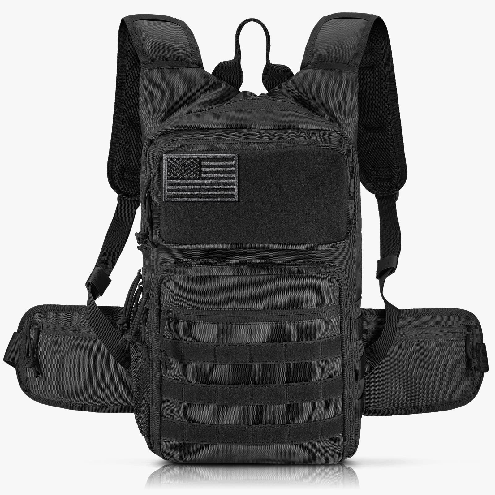 Tactical Hydration Pack Backpack, Military Molle Water Backpack for Hiking Ru...