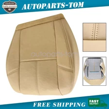 For Chevy Tahoe Silverado 07-14 Driver Bottom Leather Seat Cover Cashmere Tan