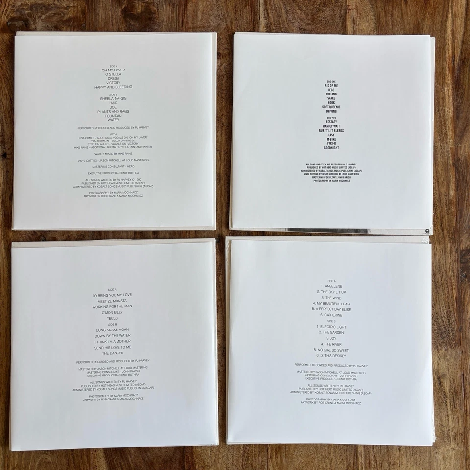 PJ HARVEY - DRY / RID OF ME / TO BRING / IS THIS DESIRE NEW VINYL LP X 4 /180G - Image 4 of 4