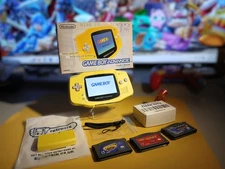 Nintendo Gameboy Advance AGB001 - NEW Shell, IPS v3 Screen, Box, Battery, Strap!