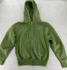 Champion Reverse Weave Full Zip Hoodie Sz Small Avocado Green Sweatshirt