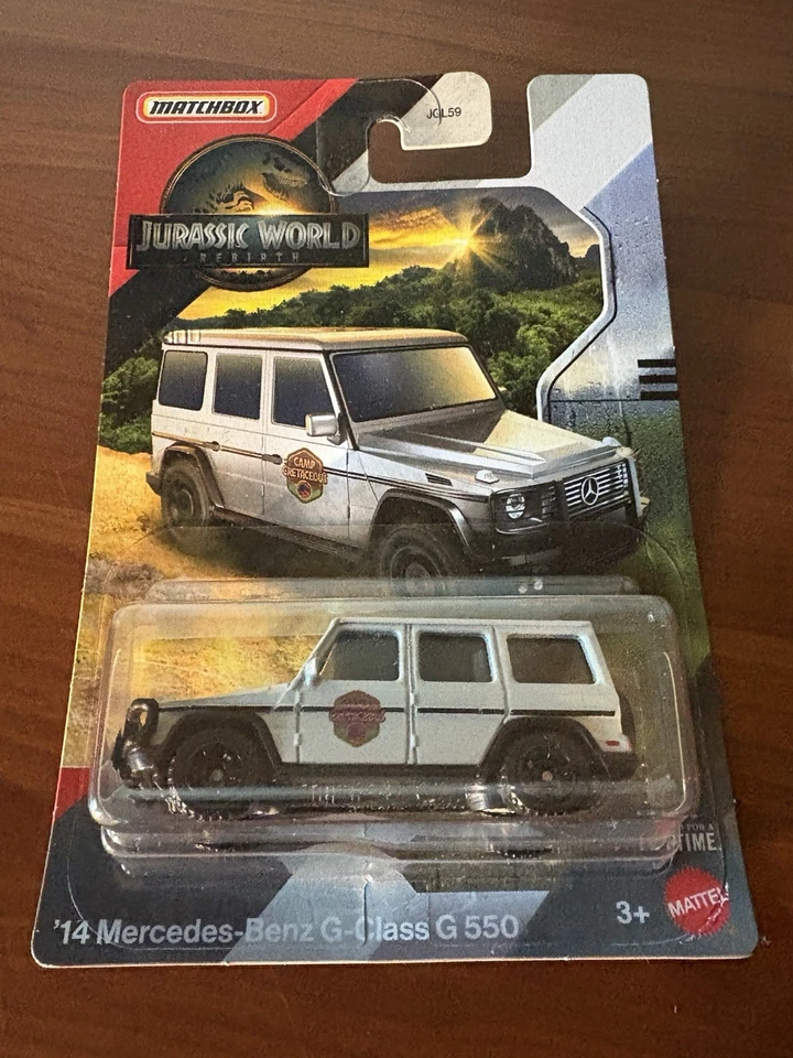 Matchbox Jurassic World ‘14 Mercedes G-Class G 550 & ‘18 Jeep Wrangler Lot Of 2  - Image 2 of 4