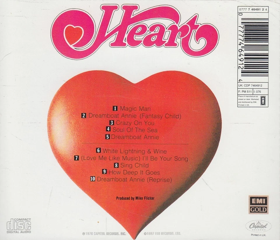 HEART "Dreamboat Annie" CD-Album - Bild 2 von 2