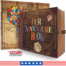 DIY Handmade Photo Album Scrapbook Retro Kraft Memory Book 146 Pages