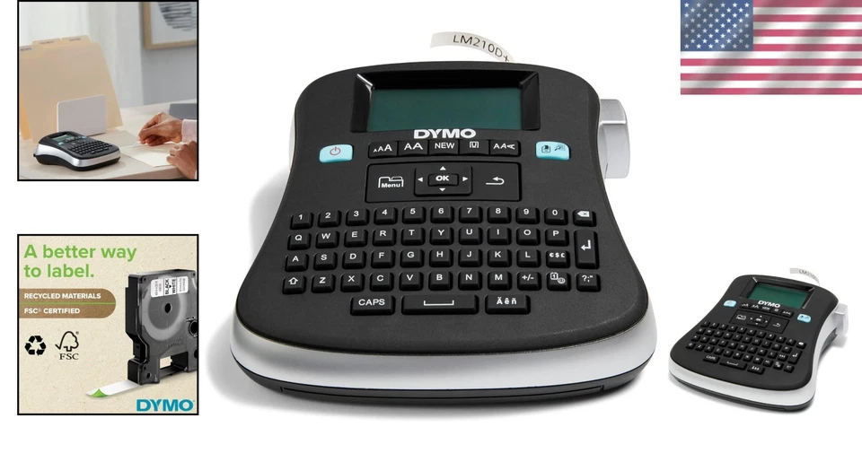 Máquina de etiquetas de escritorio multiusos, fácil de usar, con un solo toque Foto 2 de 4