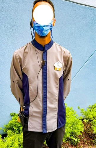 EPCOT CENTER MISSION SPACE CAST MEMBER UNIFORM SPACE 220 RESTAURANT SHIRT DISNEY