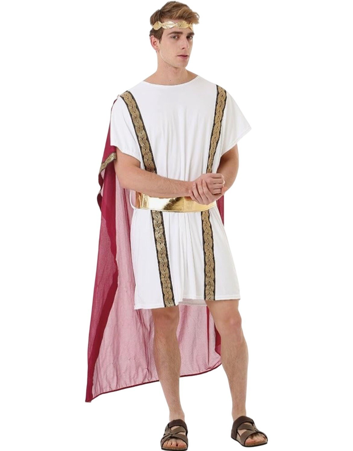 Hauntlook Roman Emperor Costume Sz MED Julius Caesar Toga King Robe