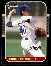 1987 Donruss Rick Honeycutt Los Angeles Dodgers #402