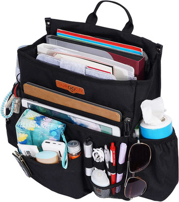 Car Organizer Front Seat with Laptop and Tablet Storage Pockets, Passenger Seat