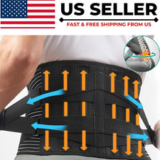 Adjustable Lower Back Brace Lumbar Support Waist Belt For Men Women Pain Relief