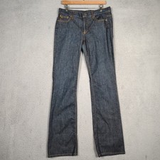 Marc Jacobs Jeans Women's 10 Blue Denim Dark Wash Stretch Straight Leg Retro Y2K