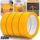 5-50 Rolls Gold Tape 50m Roll Adhesive Tape Painters Tape Masking Tape Painters Crepe