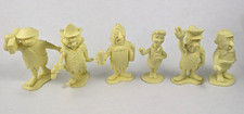 Marx Flintstones Workers Vintage 1960s Prehistoric PlaySet Figures Lot of 6