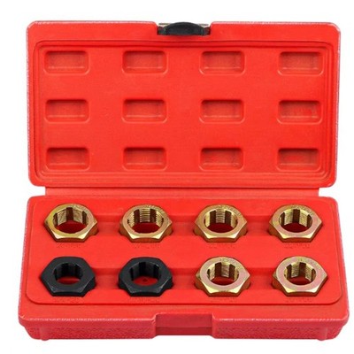 Hex Tap Repairing Threads on Universal Joint Screws of Automotive Drive Shafts