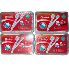 4x Cleaings Extra Clean Fresh Disposable Toothbrushes 24pcs Mint Flavor BB 09/28