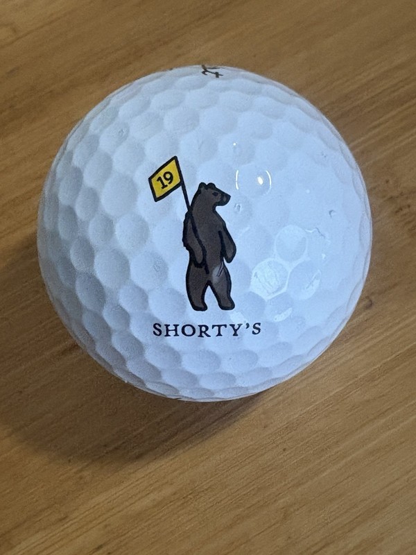 Shorty’s Golf Course Souvenir Golf Ball. Brand New Titleist Pro V1.