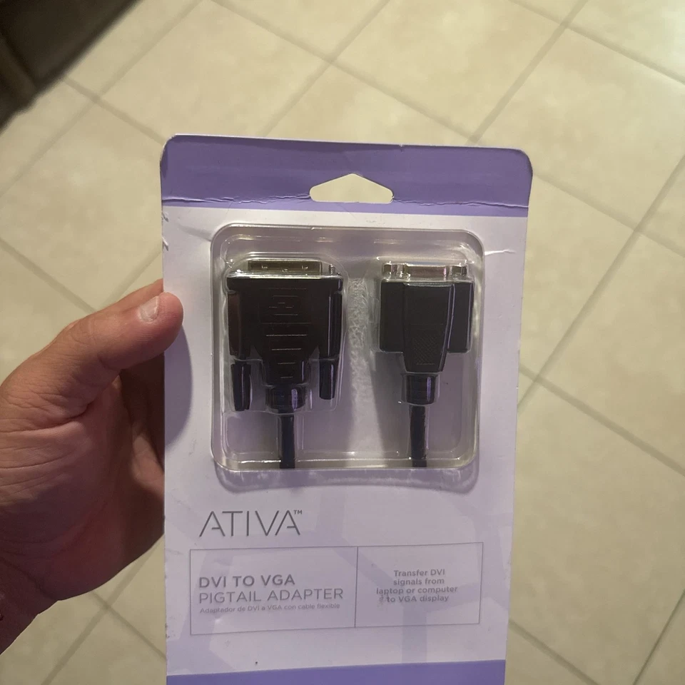 Ativa DVI to VGA Pigtail Adapter - Transfer DVI Signals to VGA Display - Image 2 of 4