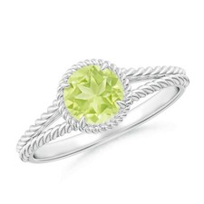 Sacral Chakra Lemon Quartz Stone Sterling Silver New Solitaire Ring Jewelry