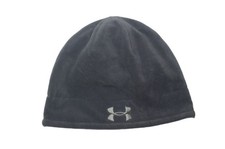 New Under Armour Men UA Coldgear Infrared Storm Fleece Beanie Hat Gray OSFM