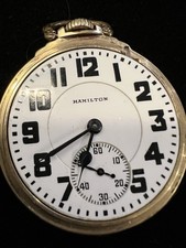 1940 HAMILTON 992B Railroad Grade Pocket Watch 21j Running 10k GF Keystone Case
