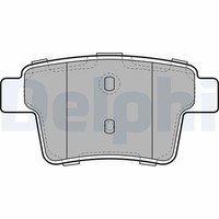 Delphi Bremsbelagsatz, Scheibenbremse Hinterachse U.A. FüR Ford, Jaguar