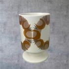 Poole Pottery Footed Vase 1960s Dolphin Stamp Abstract Mid century collectible