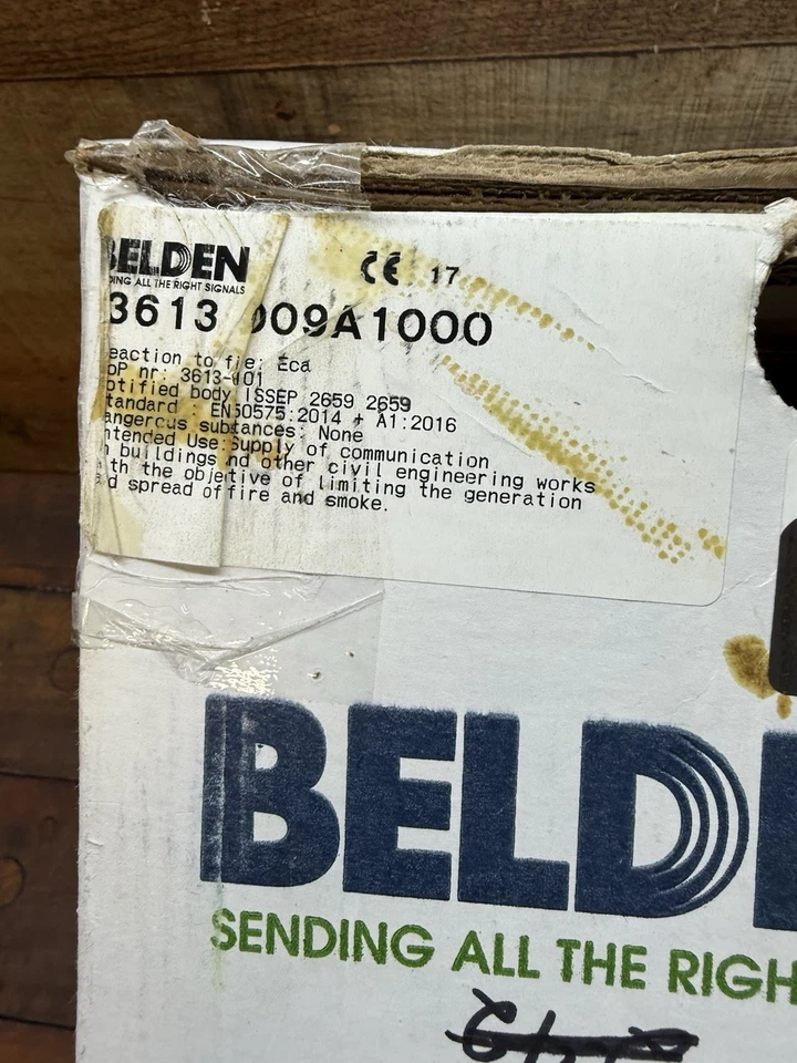 Belden 3613009A1000 Category 6+ Premium Cable 4 Pair U/UTP CMP Plenum White 598’ - Image 2 of 4