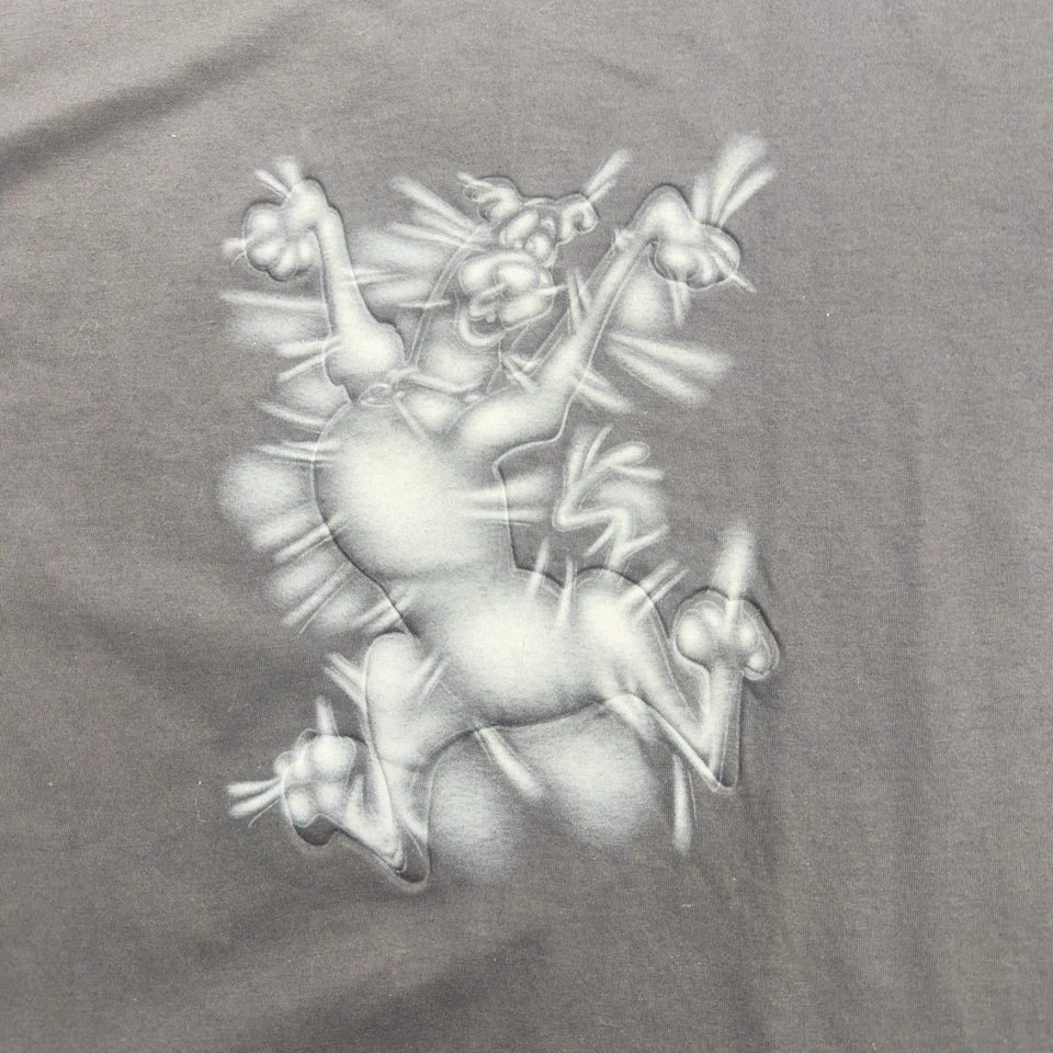 Vintage 90s Embossed  Scooby Doo T-Shirt XL Six Flags Brand New With Tags (Rare) - Image 4 of 4