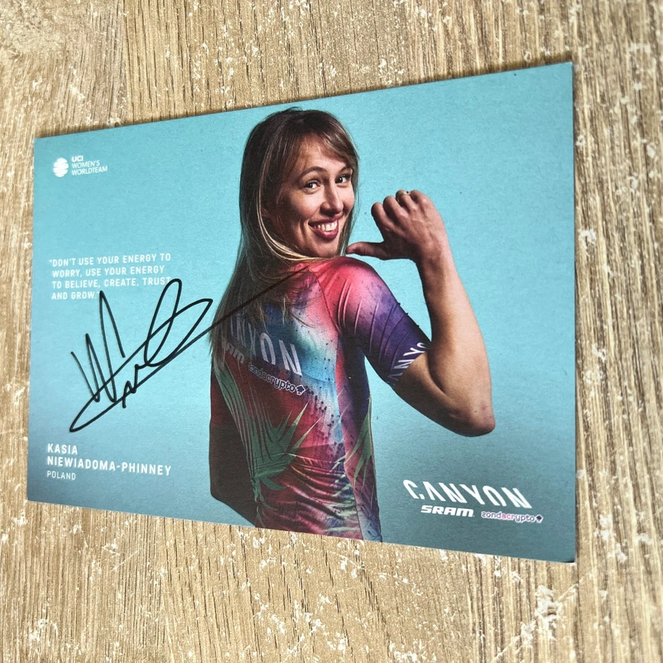 CYCLISME CYCLING WIELRENNEN CP DÉDICACÉE KASIA NIEWIADOMA CANYON 2025 - Photo 1/1