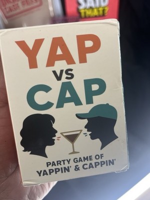Schlaud Prod LLC Yap vs Cap Debate Game, 140 Cards, Ages 17+, 3-20+ Players