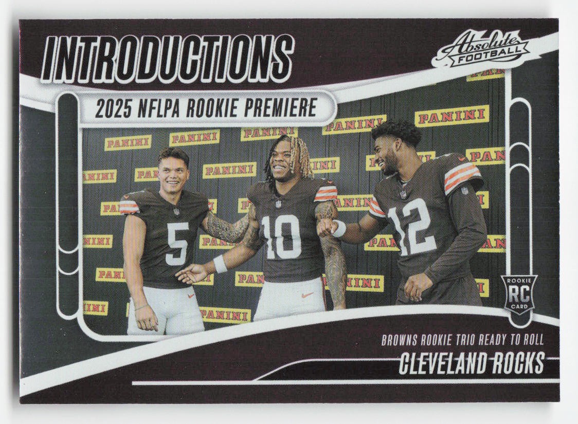 2025 Panini Absolute #I-QJS Cleveland Rocks Introductions Cleveland Browns