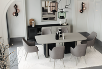 Stilvolles Esszimmer-Set Mit Esstisch StüHlen Und Konsole Mit Spiegel