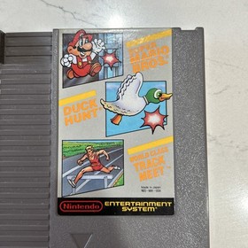 Super Mario Bros. / Duck Hunt / World Class Track Meet (NES) Cart Booklet