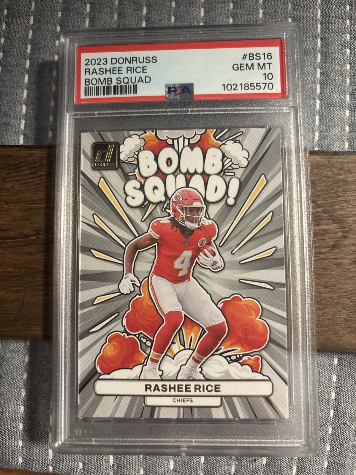 2023 Panini Donruss Bomb Squad Rashee Rice #BS-16 (RC) PSA 10