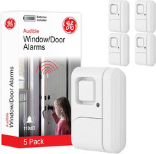 Personal Security Window and Door Alarm, 5 Pack, DIY Protection, Burglar Aler...