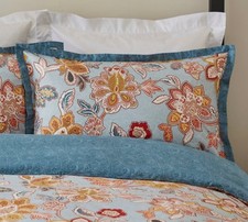 Dorma Samira Super King Duvet Cover + 2 Oxford Pillowcases Set 100% Cotton BNIP