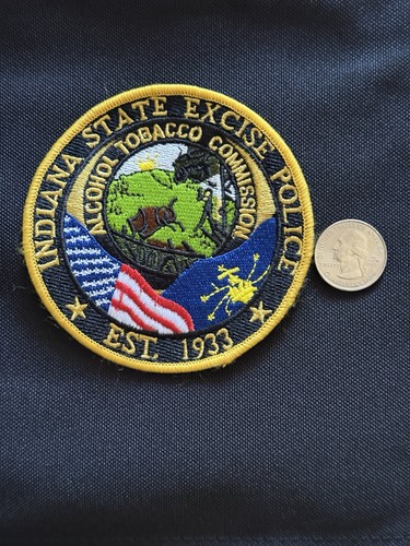 Indiana State Excise Alcohol Tobacco Police Patch - Gently Used