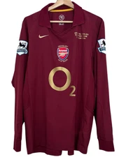 Henry #14 Arsenal 2005-06 Long Sleeve Home Jersey Vintage Kit