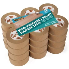 2in x 60yd Kraft Paper Tape Biodegradable Kraft Paper Tape Recyclable Writable