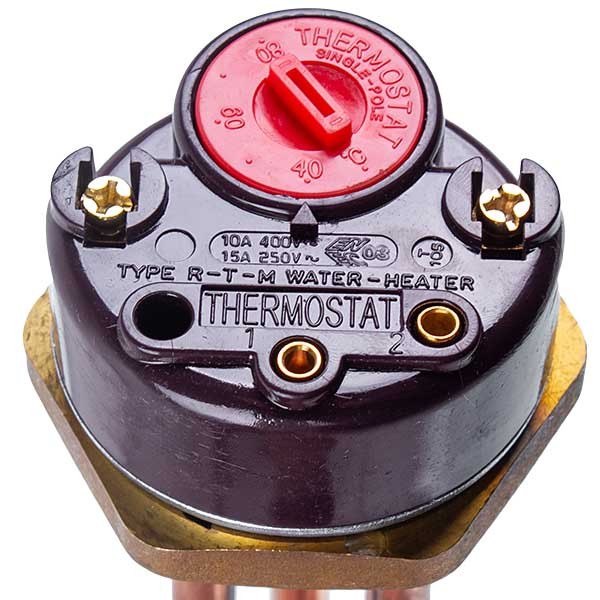 Water Heater Heating Element With Thermostat 2000W L=265mm flange 54mm 220V