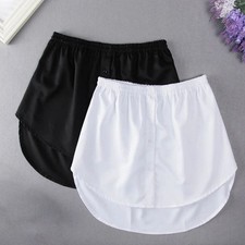 Leisure Womens Mini Skirt with Fake Shirt Style and Detachable Feature