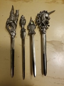 Ral Partha miniatures Rawcliffe Perth Pewter D&D AD&D Pewter Letter Openers New