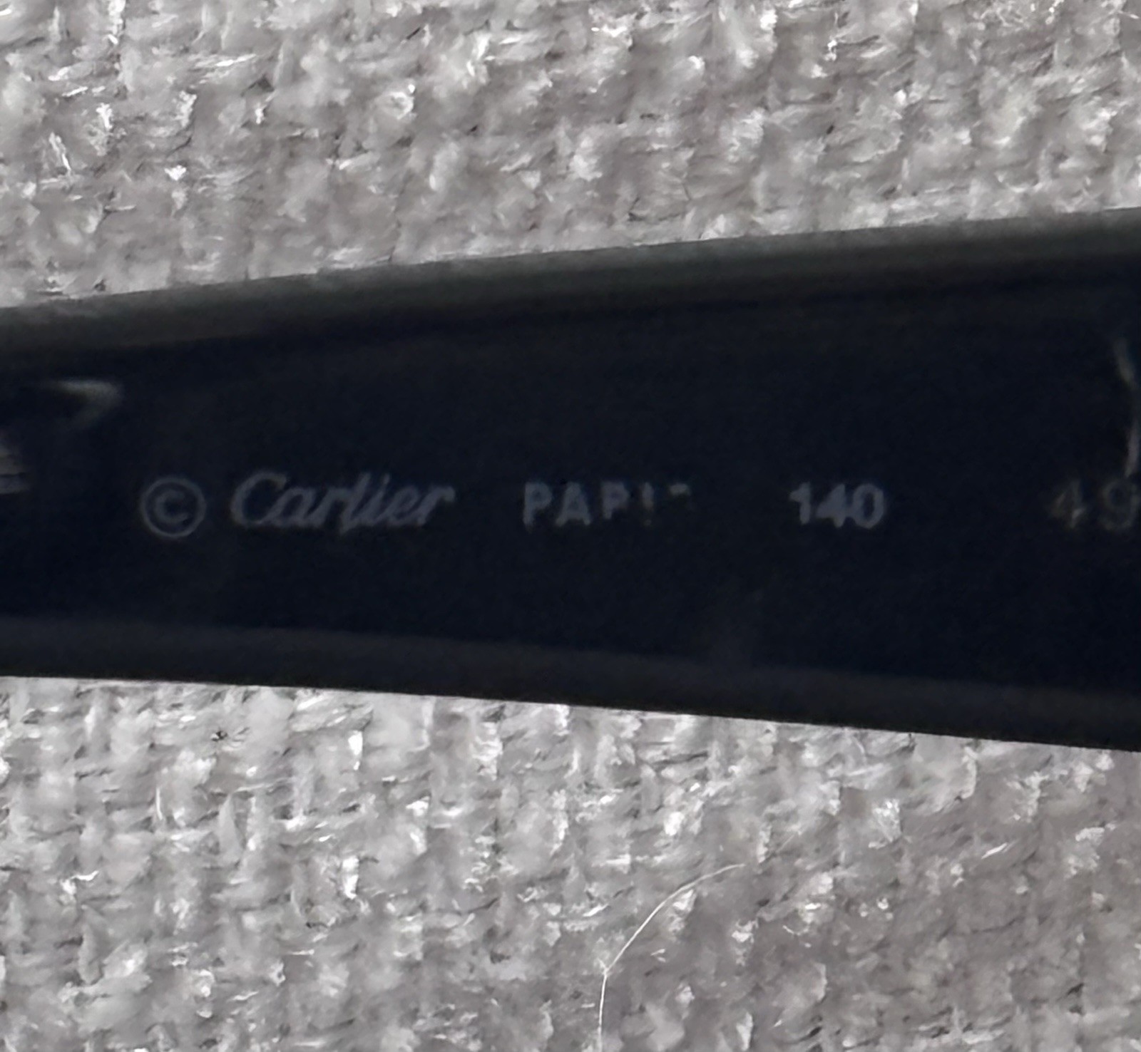 Cartier CT0546S Black Sunglasses Women Rectangular Unisex Vinted Verified Case image 9