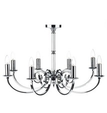 Pair Of Silver Polished chandelier ceiling lights NEW