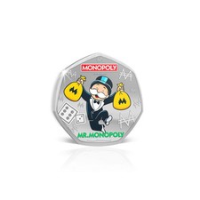 2026 Legends of the Board - Mr MONOPOLY 2026 Silver Plated BU Coin READY TO POST