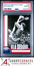 2009 UPPER DECK GREATS OF THE GAME #162 BILL WALTON HOF POP 2 PSA 10
