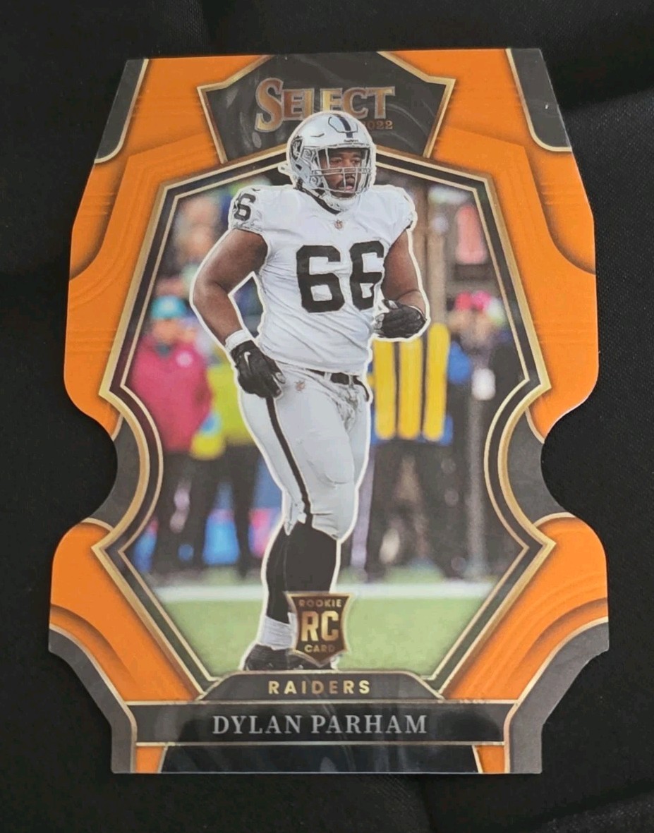 2022 Panini Select Dylan Parham 154 Orange Die Cut /199 RC Raiders NM-MT