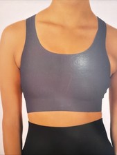 Women's XL Seamless Racerback Medium Support Sports Bra Member's Mark GRAY