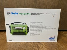KAITO Voyager Pro KA600 Emergency NOAA Weather Alert Radio AM/FM/SW/LW Green