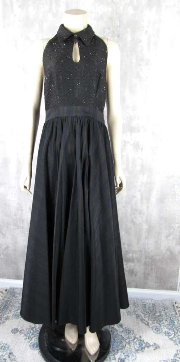 wedding guest dress navy Simple V Neck Floor Length Long Sleeve Dark Navy Wedding Guest Dress